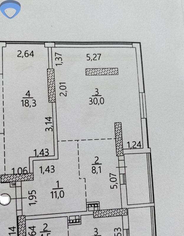 продажа однокомнатной квартиры номер A-173336 в Малиновском районе, фото номер 6
